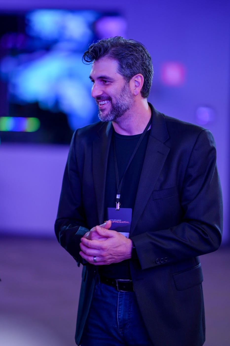 Charles Petrillo em evento corporativo